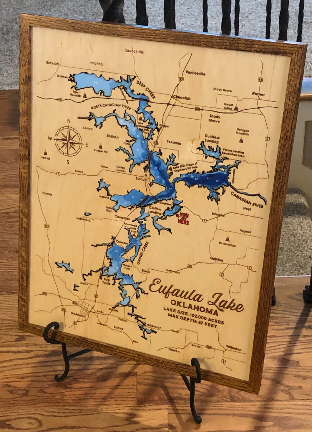 Eufaula Lake - 3D Map