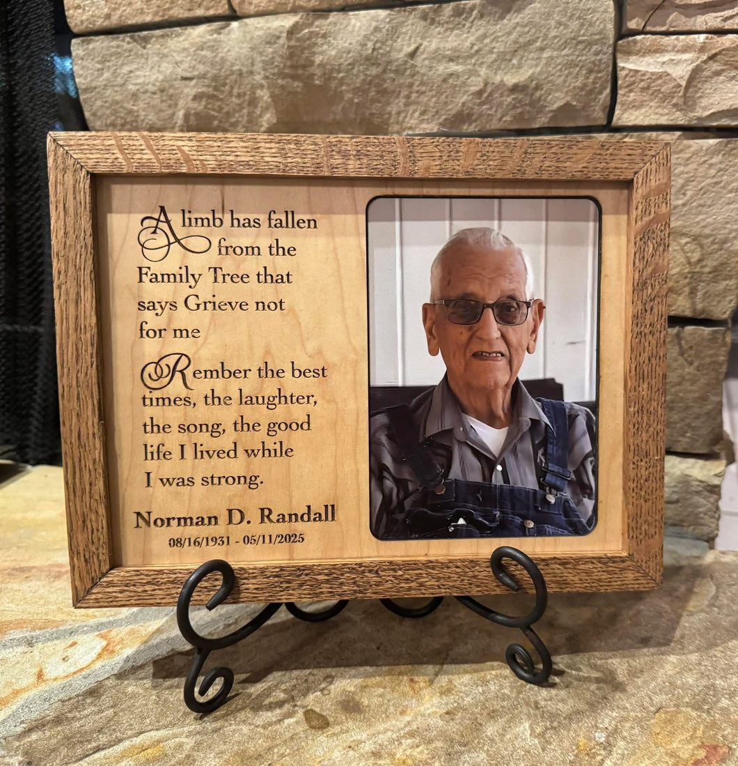 Memorial Plaque - A Limb has Fallen