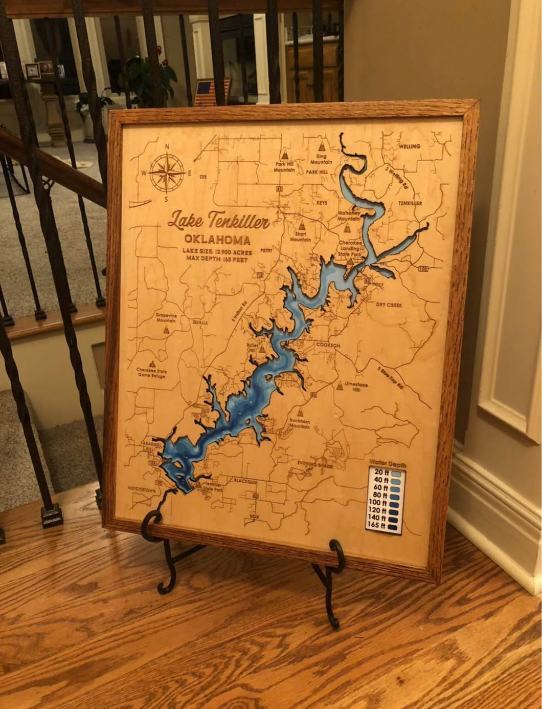 Lake Tenkiller - 3D Map
