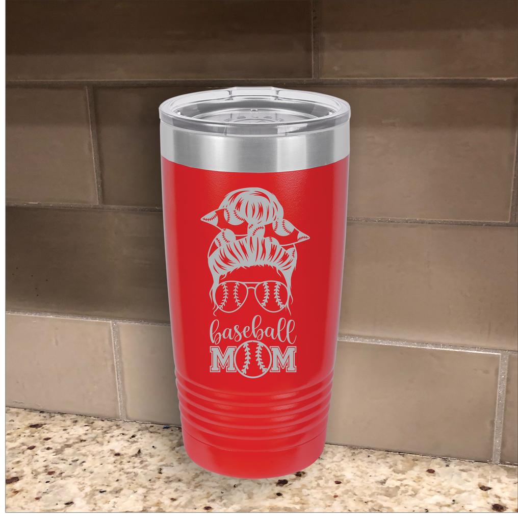 Baseball Mom Insulated Tumbler With Lid 20 Oz Stainless Steel Travel Cup  Gifts For Mother Day From Son Sports Themed Baseball Lovers Gifts For Mom  Mama Birthday Present 