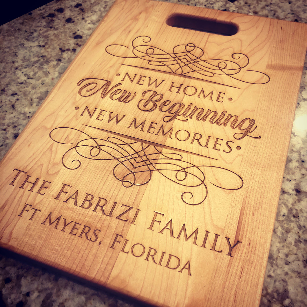 Cutting Board - New Home New Beginning