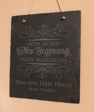 Slate Plaque - New Home New Beginning