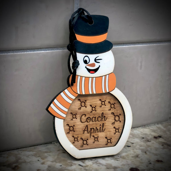 Splat Snowman Ornament