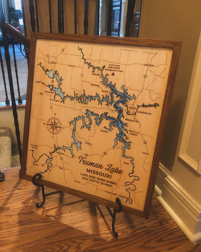 Truman Lake - 3D Map