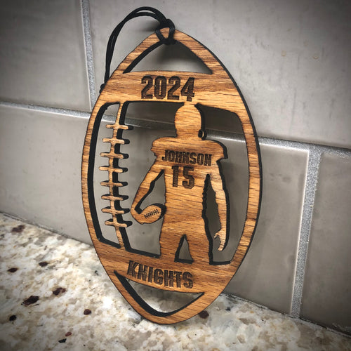 Football Player Christmas Ornament