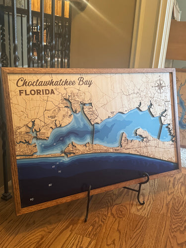 Choctawhatchee Bay - 3D Map