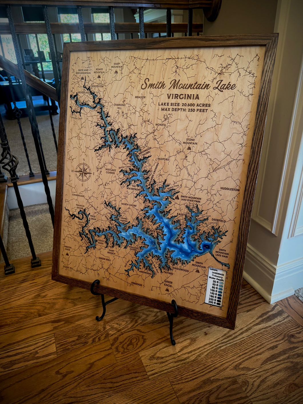 Smith Mountain Lake - 3D Map