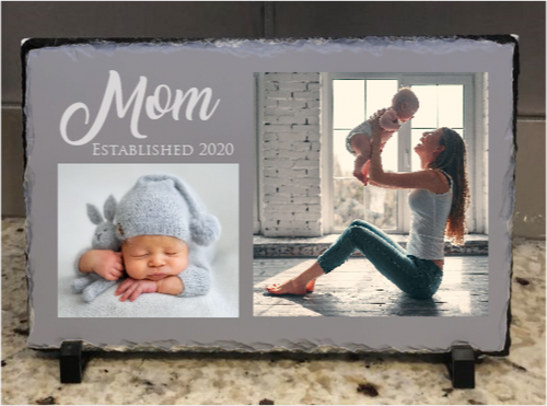 New Mom Slate Plaque