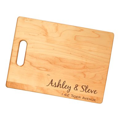 Cutting Board - Name & Address