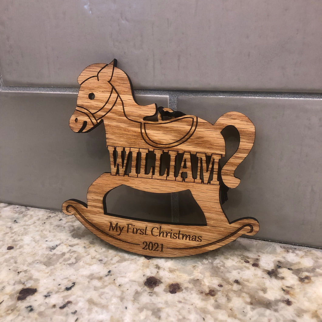 Rocking Horse First Christmas Ornament