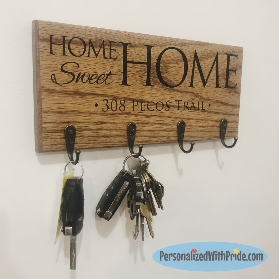 Personalized Key Hanger - Home Sweet Home